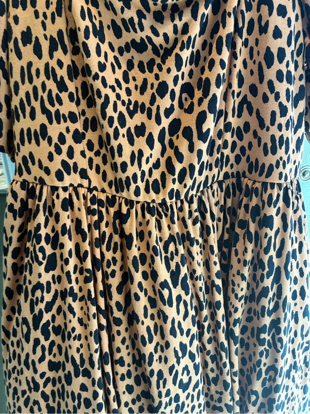 torrid by Betsy Johnson Tan & Black Leopard-Print Square Neck Midi Dress - Picture 5 of 16